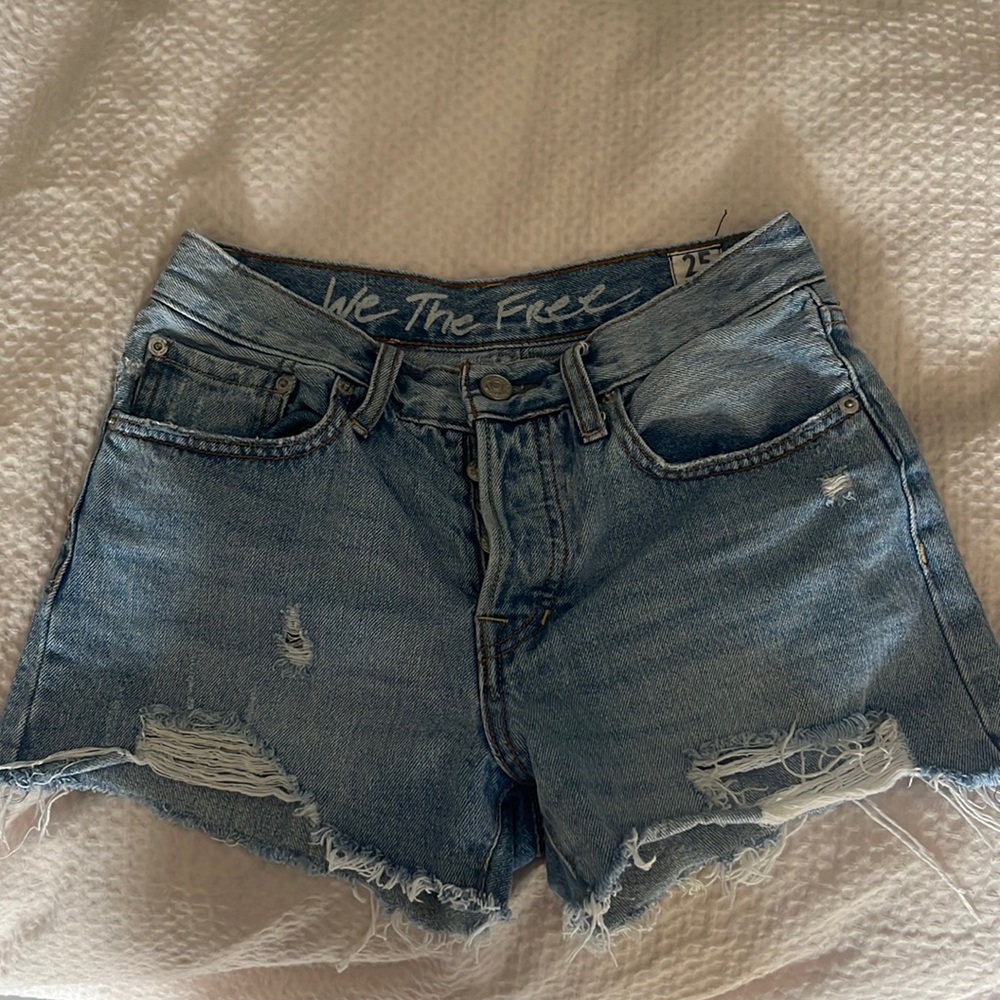 Free people denim jean shorts